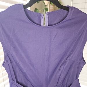 Cupshe Purple Sleeveless Sheath Jumpsuit Crew Neck